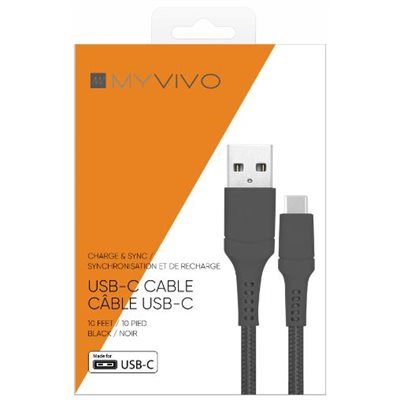 MYVIVO CABLE USB-C 10FT