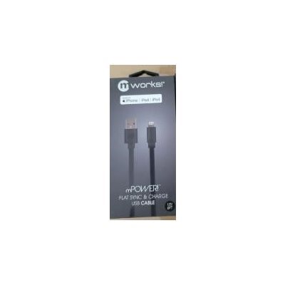 CABLE APPLE ADURO MWORKS NOIR 6 PIEDS