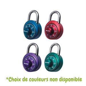 CADENAS MASTERLOCK METALLIC, COULEURS ASSORTIES