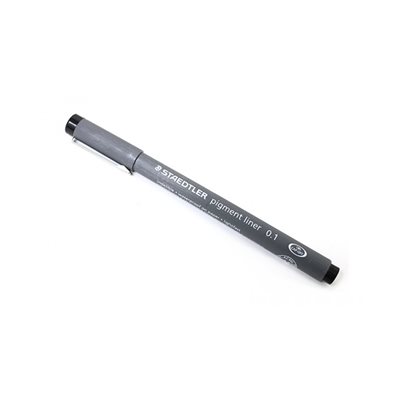 FEUTRE A ENCRE PIGMENTEE NOIR POINTE 0.1MM