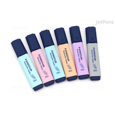 SURLIGNEURS "TEXTSURFER PASTELS" - STAEDTLER ENS.6