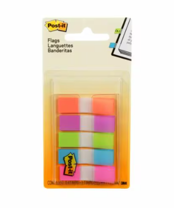 PQT 100 LANGUETTES 5 COUL - POST-IT