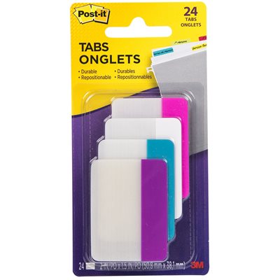 PQT 24 ONGLETS CLASSEMENT PASTELS - POST-IT - 5,08CM x 3,8CM PQT 24 ONGLETS CLASSEMENT PASTELS - POST-IT - 5,08CM x 3,8CM