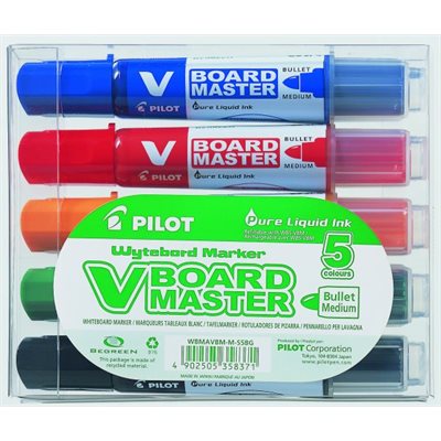 MARQUEUR À TABLEAU V-BOARD MASTER PQT / NP RECHARGEABLE ROND