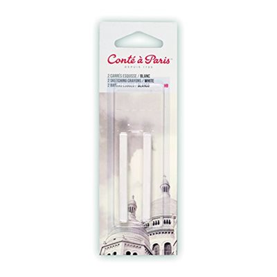 CARRÉS ESQUISSE (2 UNITÉS) - CONTÉ À PARIS - HB - BLANC