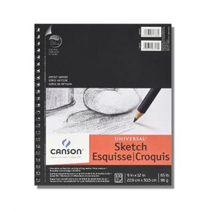 CAHIER À CROQUIS 9" X 12" - CANSON