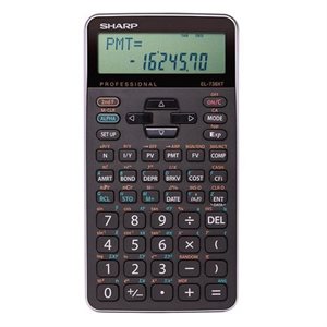 CALCULATRICE FINANCIÈRE - MODEL "EL-738XTB" - SHARP