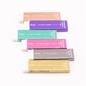 ÉFFACE ULTRA-MINCE BLANCHE EN POLYMÈRE - PENTEL