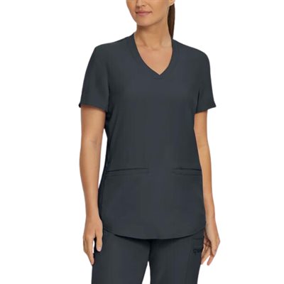 HAUT UNIFORME BIODEGRADABLE FEMME ÉTAIN - XLARGE