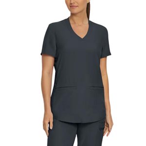 HAUT UNIFORME BIODEGRADABLE FEMME - ÉTAIN