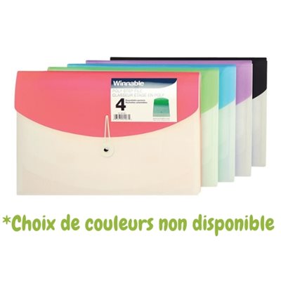 CLASSEUR ÉTAGÉ FORMAT LETTRE - WINNABLE - 4 POCHETTES