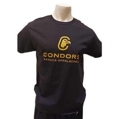 T-SHIRT CONDORS HOMME (COTON) NOIR - SMALL