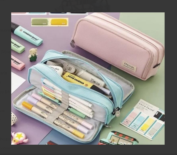 ETUI A CRAYONS MULTI-POCHETTES COUL. VARIÉES